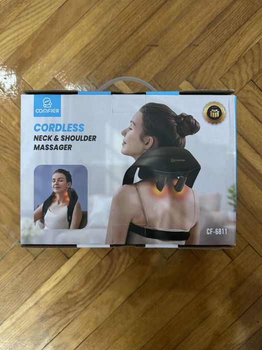 Бездротовий масажер для шиї та плечей COMFIER 4D з підігрівом
