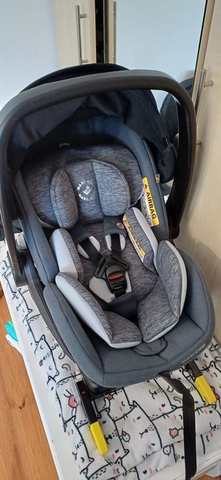 Fotelik 0-13 kg jak nowy, Maxi Cosi marble, baza isofix