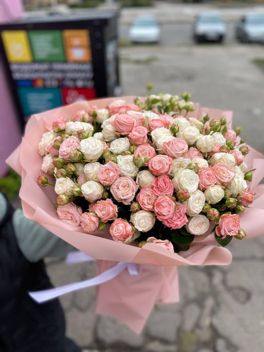 Букет из 51, 101 розы и опт.,цветы, доставка Днепр