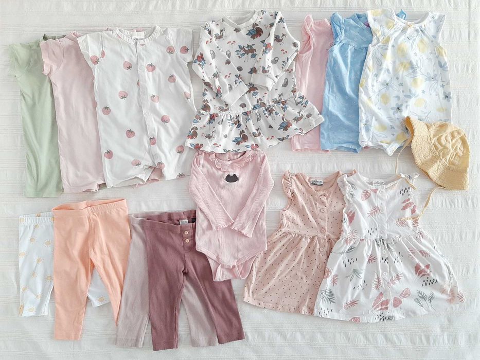 Sukienki, dżinsy r. 80 - śliczne ubranka