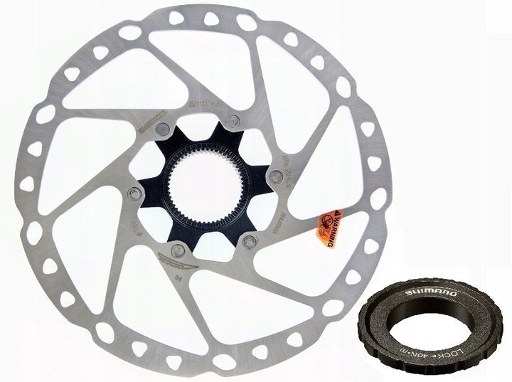 Tarcza Hamulcowa Shimano SM-RT64 180mm Deore + Nakrętka Oryginał