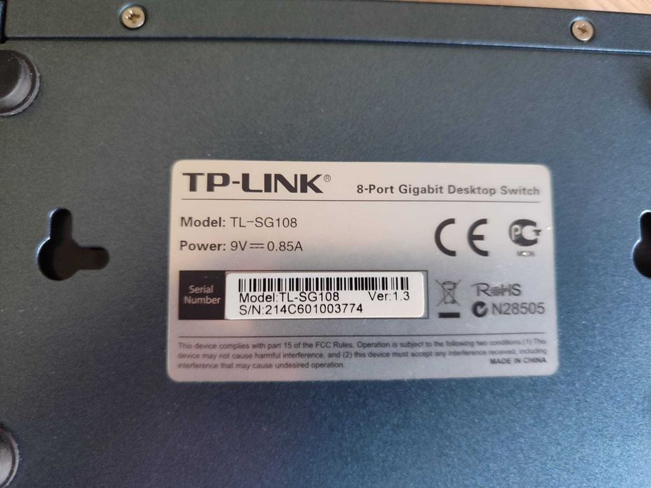 Switch Tp-Link 8xGigabit64283896311809121
