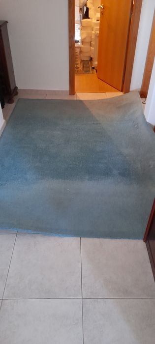 Vende-se carpete verde, com 2,40×1,70, está como nova.