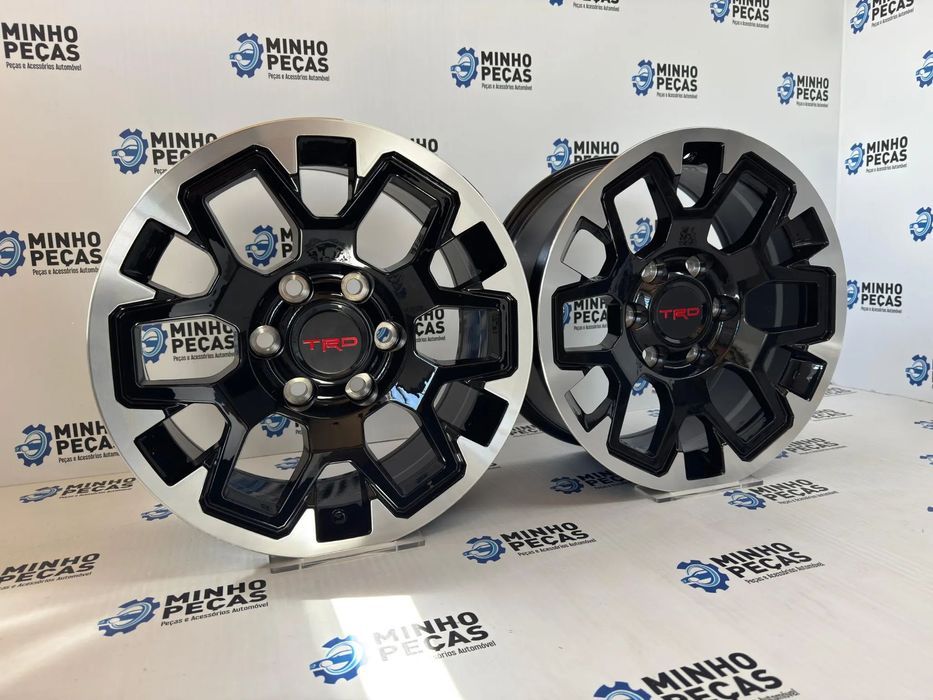 Jantes Look TRD 4x4 em 17 (6x139.7) preto polido