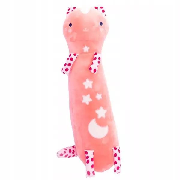 Maskotka Kot Yuki Momomi Do Przytulania Świecący W Ciemności 80Cm Koral. Nowy Produkt