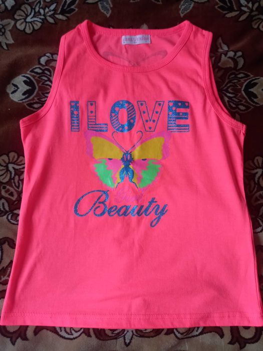 Яскравий літній костюм для дівчинки