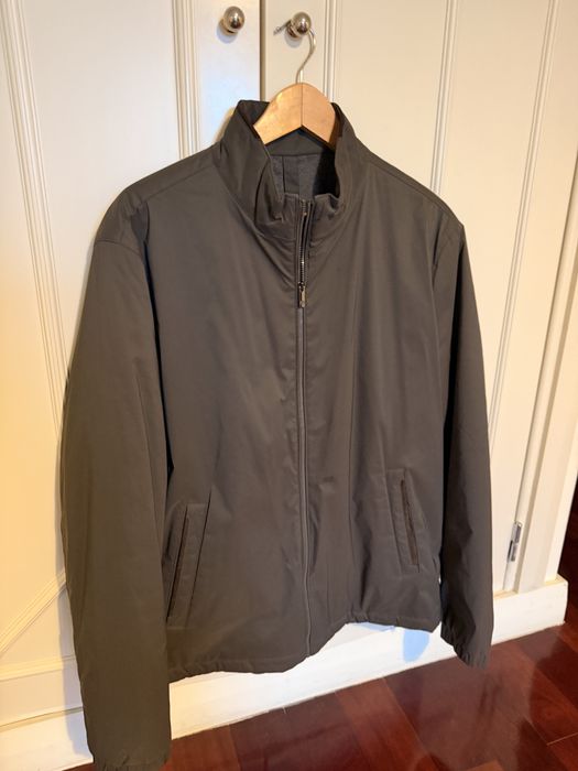 Casaco cinzento Massimo Dutti Impermeável L