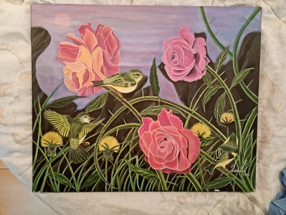 Pinturas em acrilico sobre tela