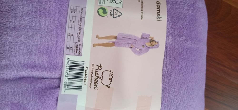 Nowy szlafrok pusheen S/M
