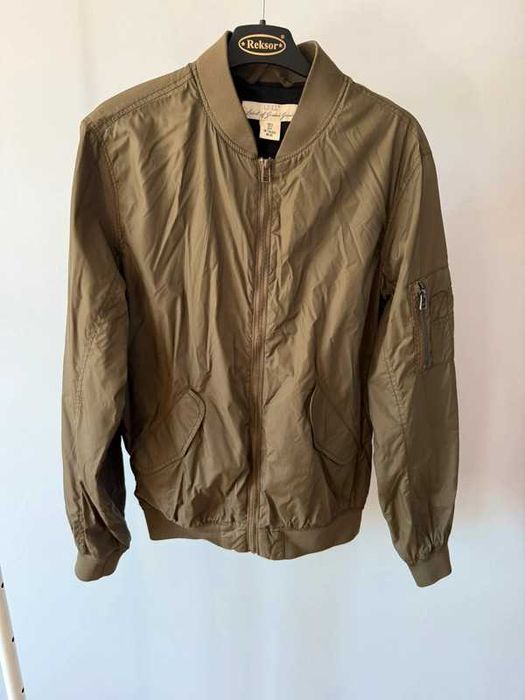 Bomberka H&M, khaki, rozmiar S – klasyczna z kieszeniami