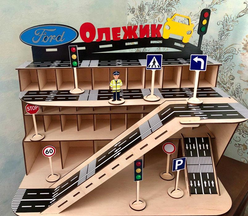 Паркінг, гараж, парковка, трек, з фанери 1600грн