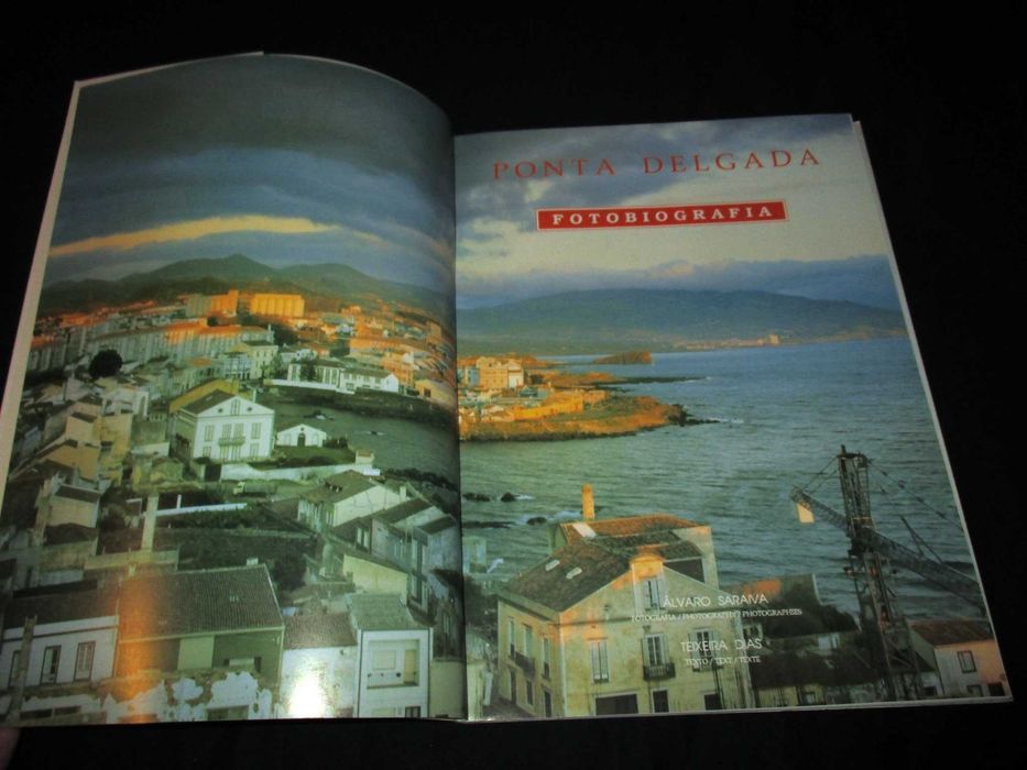 Livro Ponta Delgada Fotobiografia Açores Álvaro Saraiva Teixeira Dias
