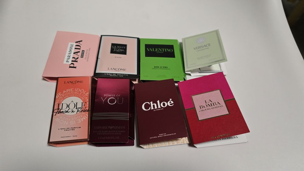 Zestaw 8 mini zapachow damskich. Nowości.