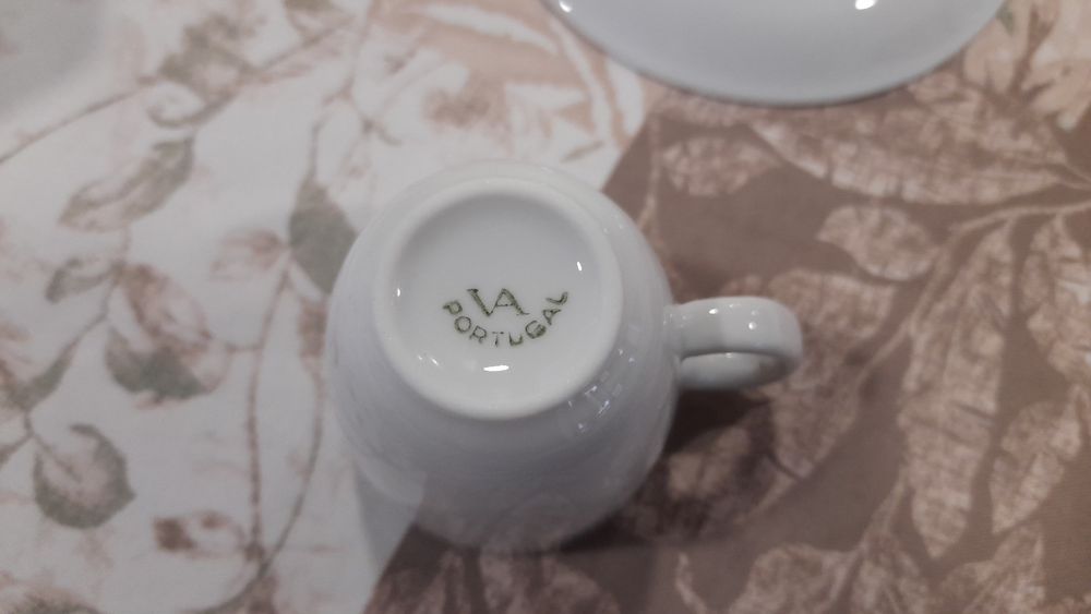 Bule e chávena vista alegre