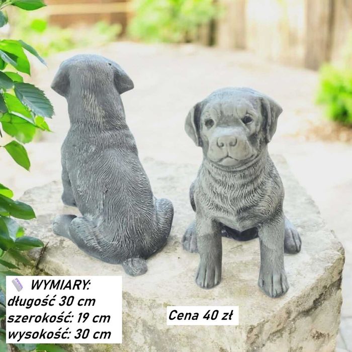 Figurka psa dekoracja Buldog piesek gipsowy piesek ogrodowy dekor