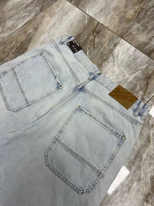 Нові широкі світлі шорти BAGGY jeans shorts rap широкие шорты бегги