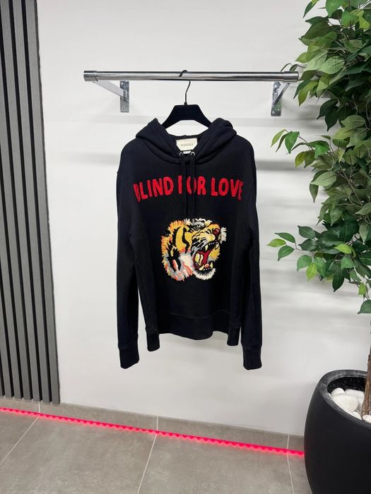 Худі Gucci Black Knit Blind for Love Tiger