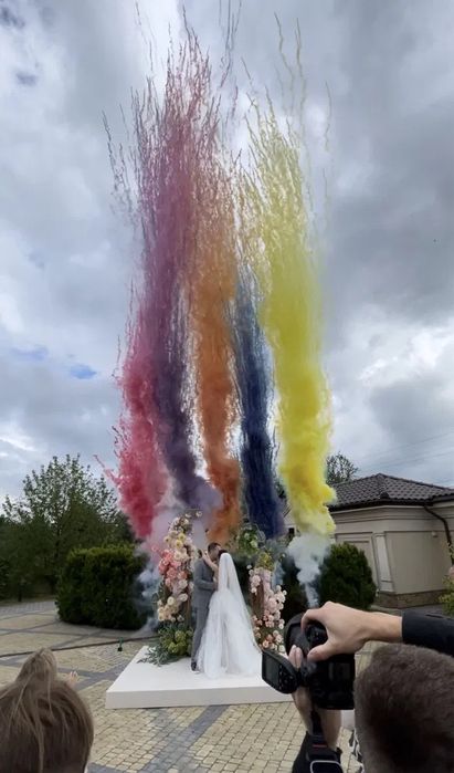 Димовий спалах на Свято Весілля Пропозиція Гендер Паті  Кольоровий Дим