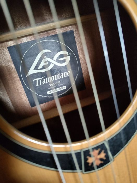 Gitara elektryczna akustyczna LAG T66CE