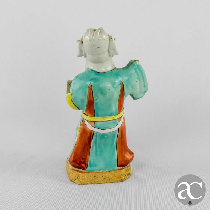 Figura de Imortal porcelana, Família Rosa Jiaqing séc. XVIII / XIX nº2