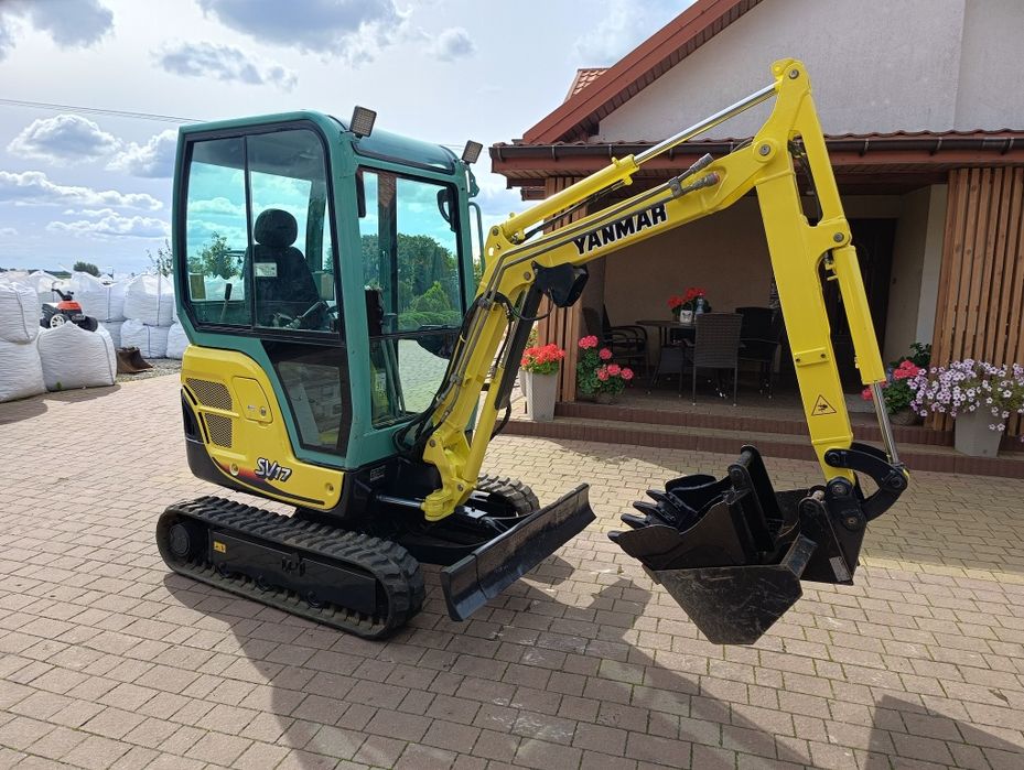 Yanmar sv17 ex brutto 2T LONG 2010 rok minikoparka mini koparka