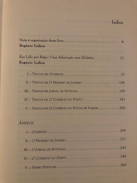 Eça Visto por Régio / Campos Matos: Diário de Carlos da Maia