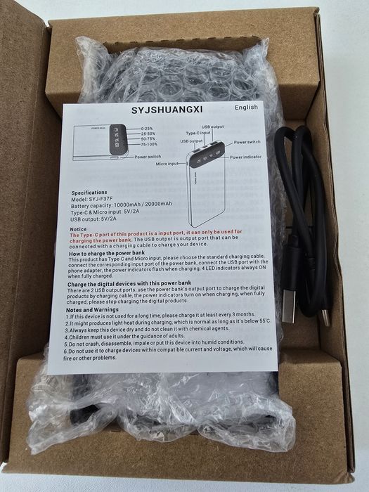 Nowy biały Powerbank