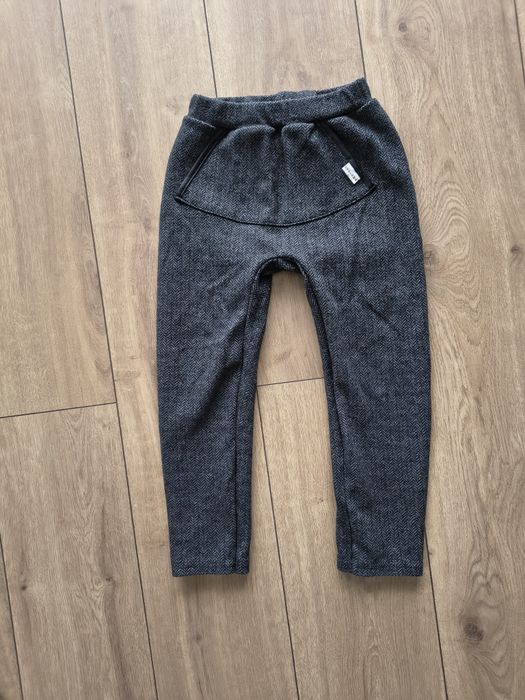 Spodnie w jodełkę Chrisma 110/116