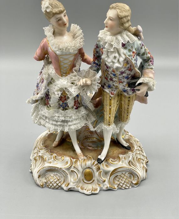 Escultura porcelana velho paris