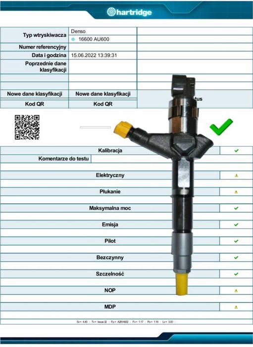Wtryskiwacze KOMPLET Denso 16600 AU600 NISSAN ALMERA 2.2 D