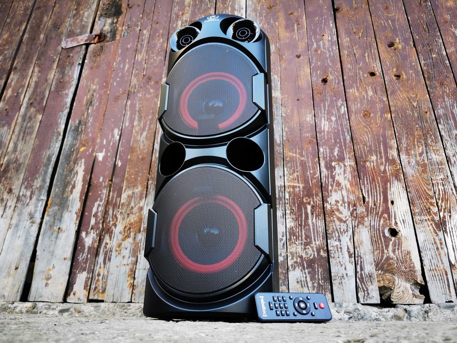 KOLUMNA NAGŁOŚNIENIOWA Głośnik BLUETOOTH Wieża Subwoofer Radio Karaoke