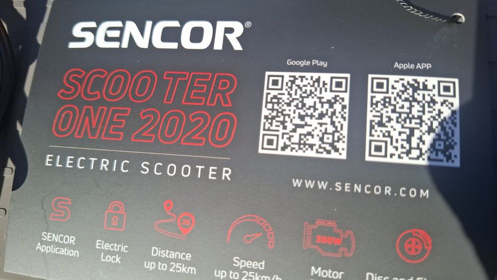 Електросамокат Sencor Scooter One 2020 E 9PRO.