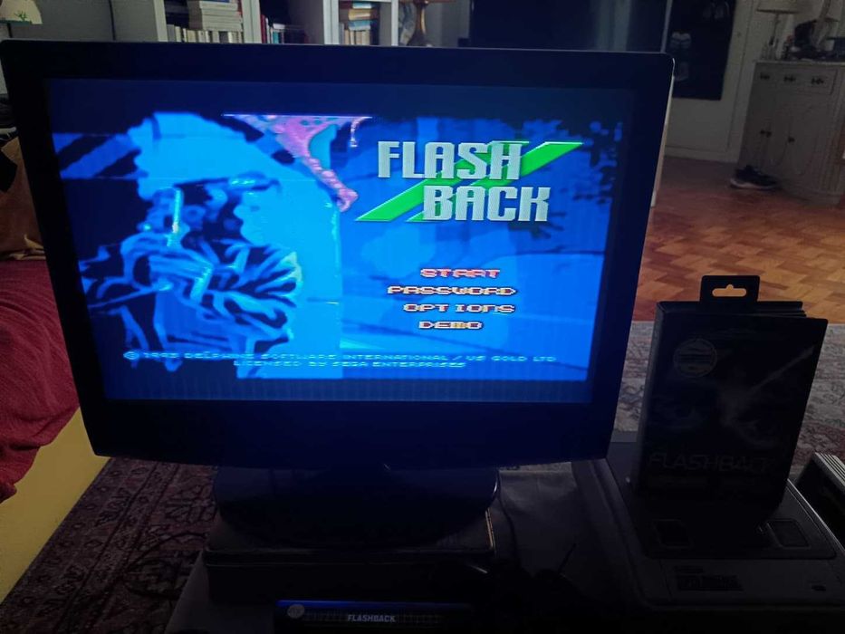 Flashback (Mega Drive, 1992, PAL) – Caixa e Manual | Idiomas EN/FR