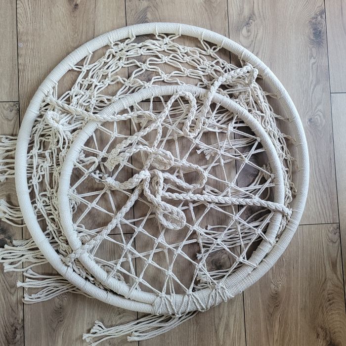 Huśtawka ogrodowa boho beżowa na prezent