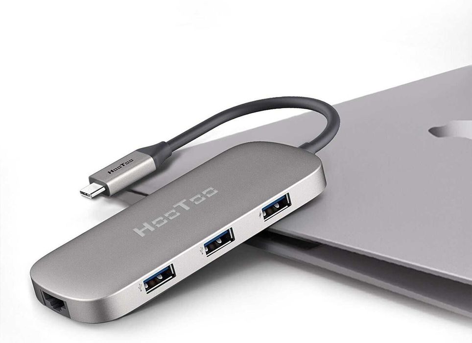 Адаптер Xiaomi HooToo HT-UC007 USB-C для Mac та PC w/HDMI, Ethern, OTG