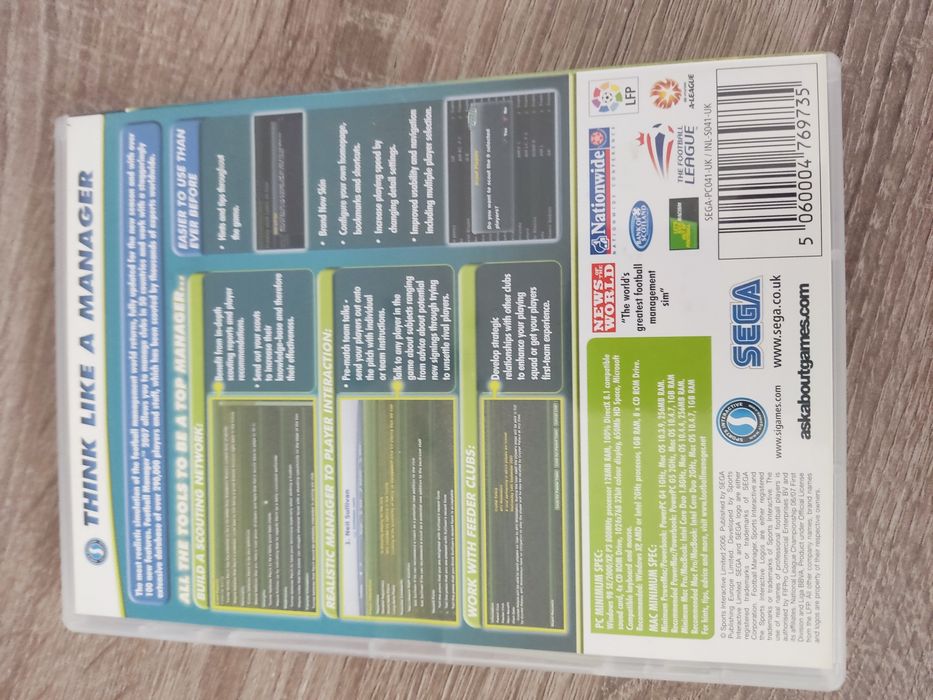 Football Manager 2007 – PC/MAC CD-ROM