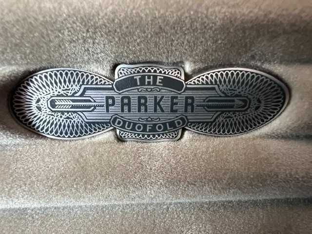 Caneta Esferográfica Parker Duofold Godron banhado a Ouro 23K – Full Set Vintage