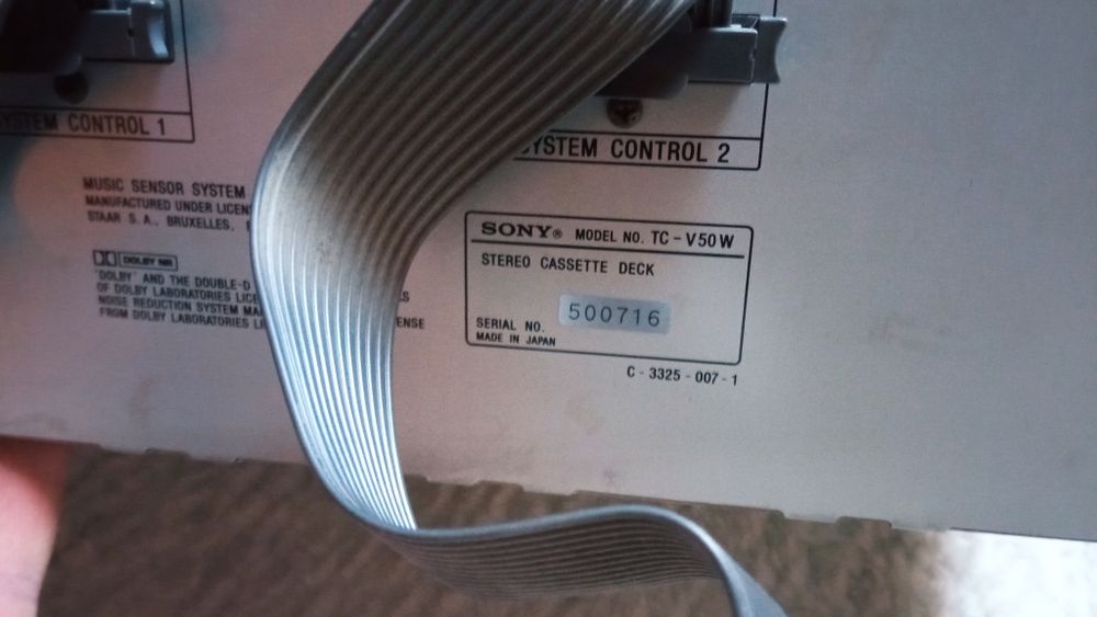 Sony TC-V50W deck magnetofon śliczny 80' Japan