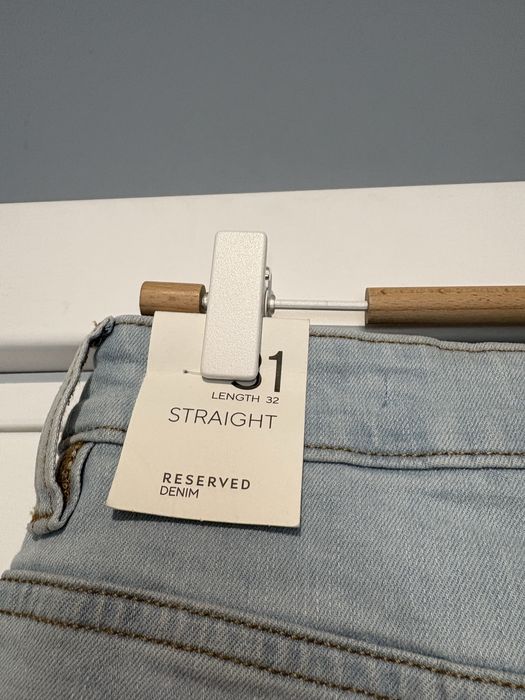 Nowe spodnie jeansowe jeansy reserved straight meskie