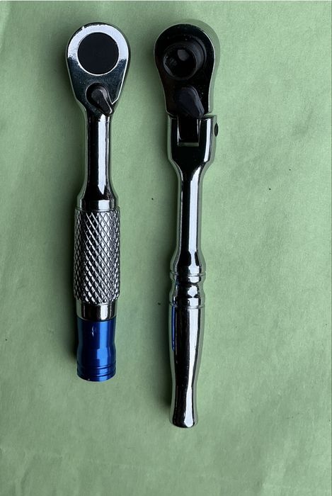 Набор 2шт уникальние міні трещотки под бити вороток 1/4 мікро трещотка