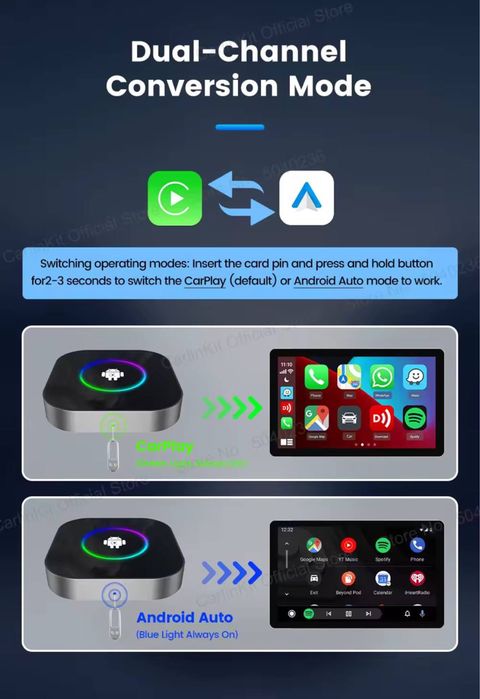 Carlinkit S2F 4/64Gb Android приставка для CarPlay та AndroidAuto