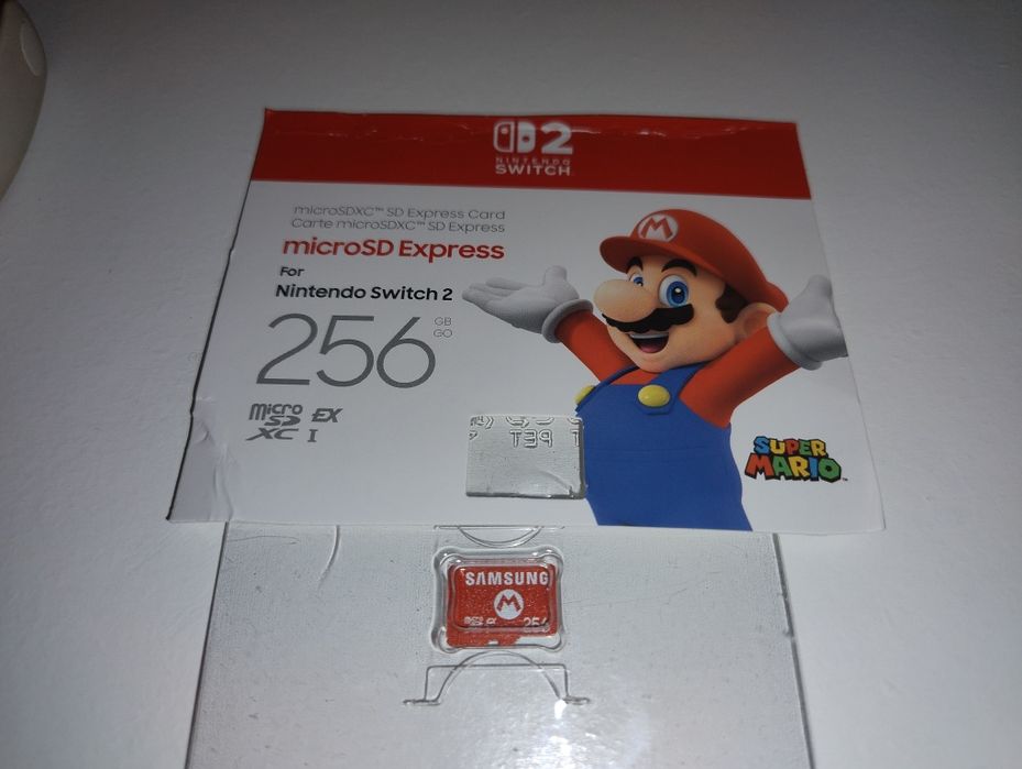 Cartão micro SD 256GB Samsung Nintendo switch 2
