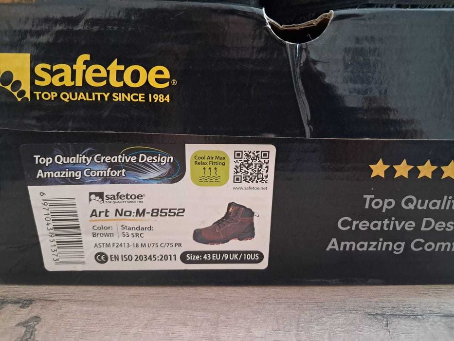 botas de trabalho safetoe