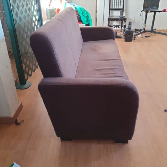 Sofá cama arrumação