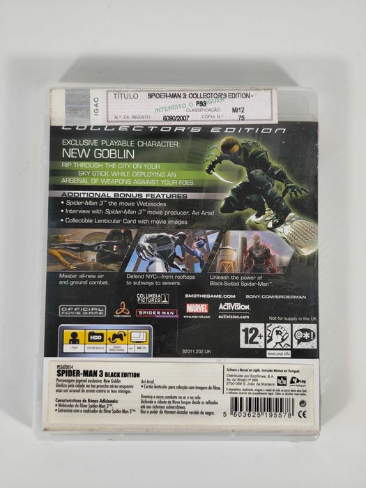 Spider-Man 3 Collectors Edition Playstation 3 PS3