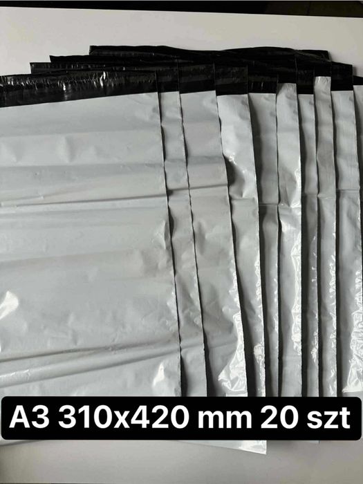 Foliopaki kurierskie A3 310x420 mm 20 szt białe mocne