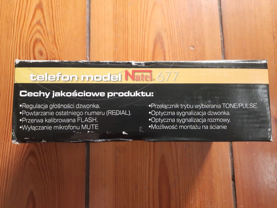 Telefon przewodowy natel 677 biały