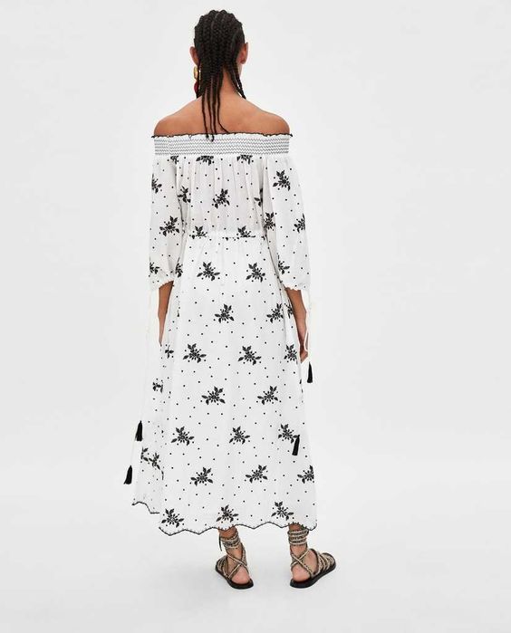 Zara sukienka z haftem xs