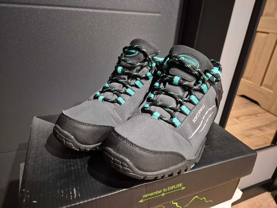 Buty górskie trekkingowe elbrus 37 krótkie softshell wodoodporne
