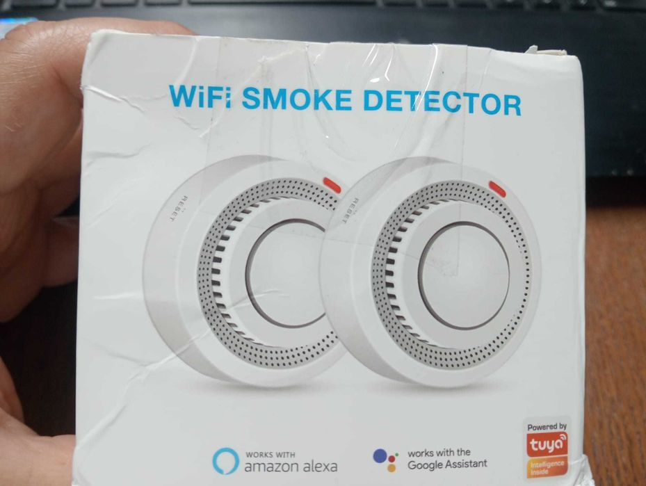 Pack 2 Detetores de Fumo Inteligentes Tuya Smart Wi-Fi
